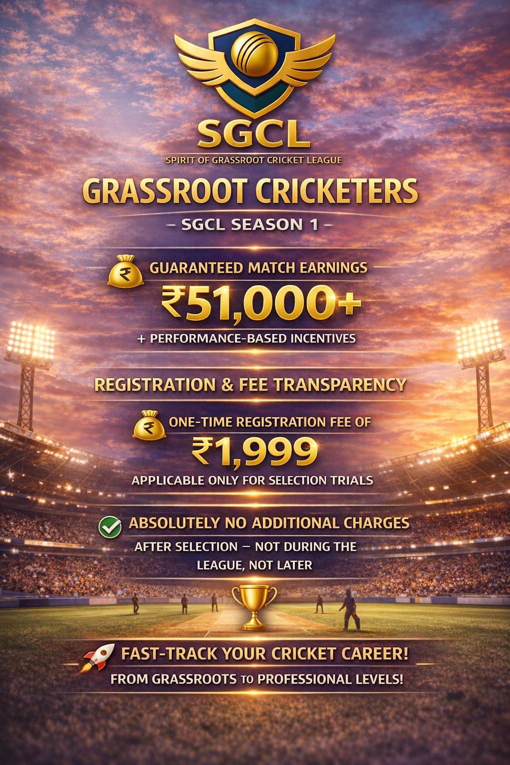 SGCL Player Benefits