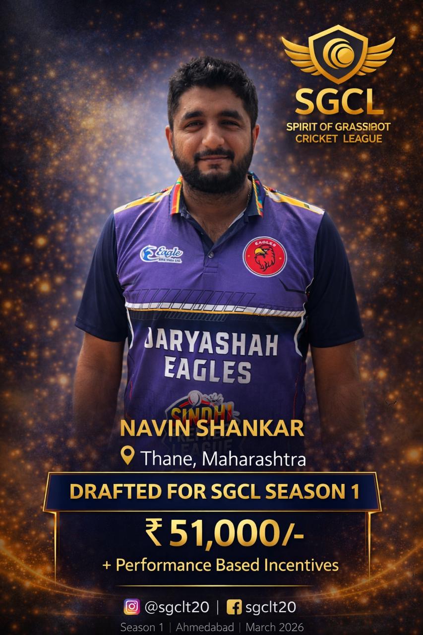 Drafted player of SGCL Cricket League Season 1